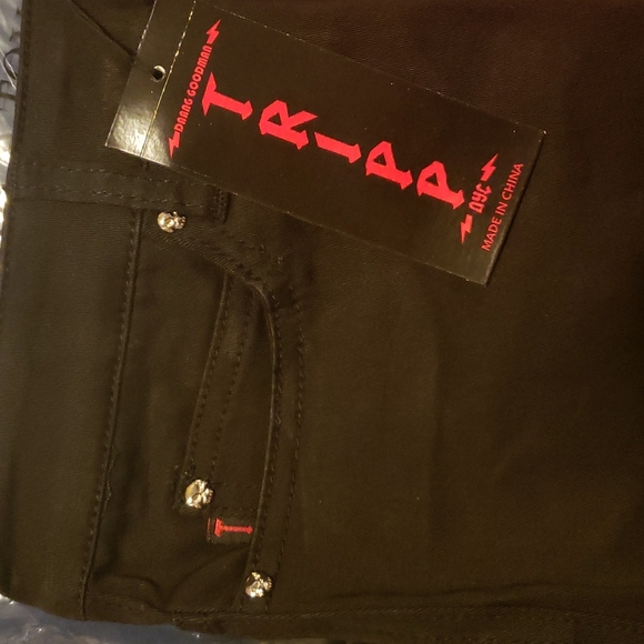 Sold TRIPP NYC Split Skirt, Red/Black, Punk as ____* - Picture 7 of 14